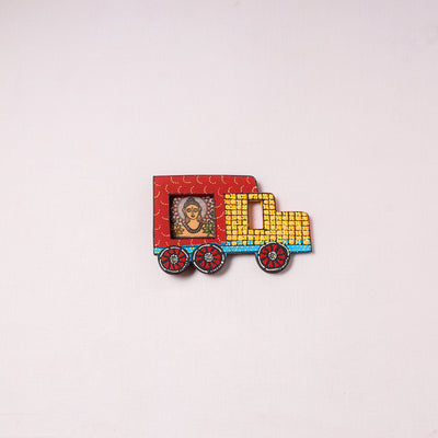 Truck - Handpainted Wooden Photo Frame Fridge Magnet 16