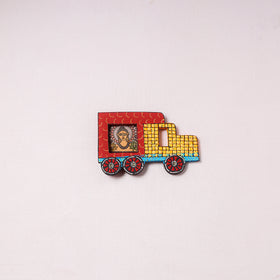 Truck - Handpainted Wooden Photo Frame Fridge Magnet 16