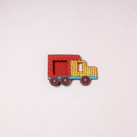 Truck - Handpainted Wooden Photo Frame Fridge Magnet 16