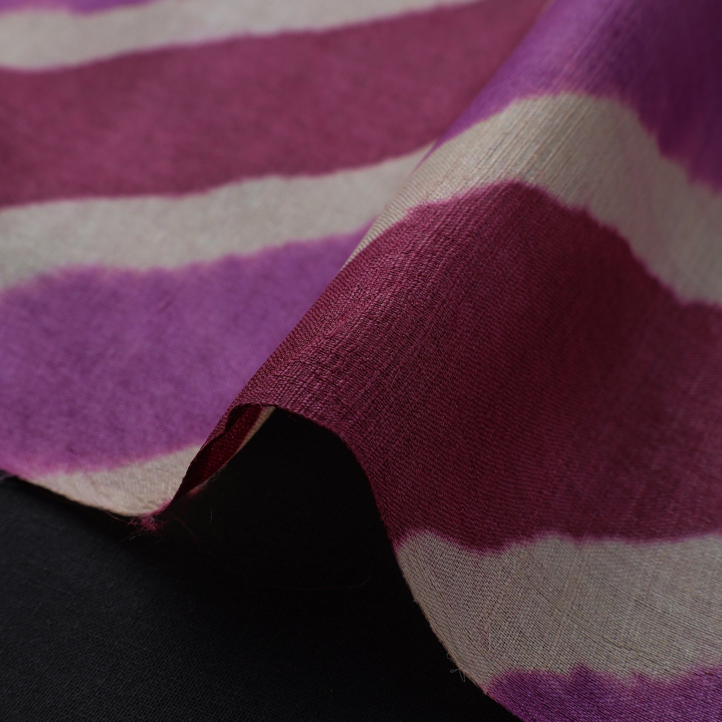 Pink - Leheriya Tie-Dye Tussar Silk Handloom Fabric 41