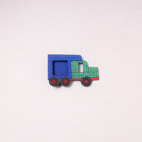 Truck - Handpainted Wooden Photo Frame Fridge Magnet 15
