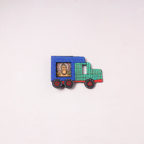 Truck - Handpainted Wooden Photo Frame Fridge Magnet 15