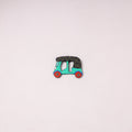 Auto Rickshaw - Handpainted Wooden Fridge Magnet 07