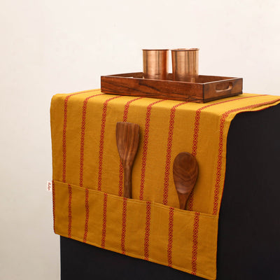 Handmade Fridge Top Cover with Multiple Pockets 167
