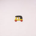 Auto Rickshaw - Handpainted Wooden Fridge Magnet 08