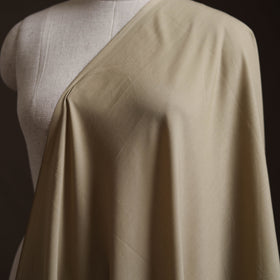 Beige - Prewashed Cotton Plain Fabric 09