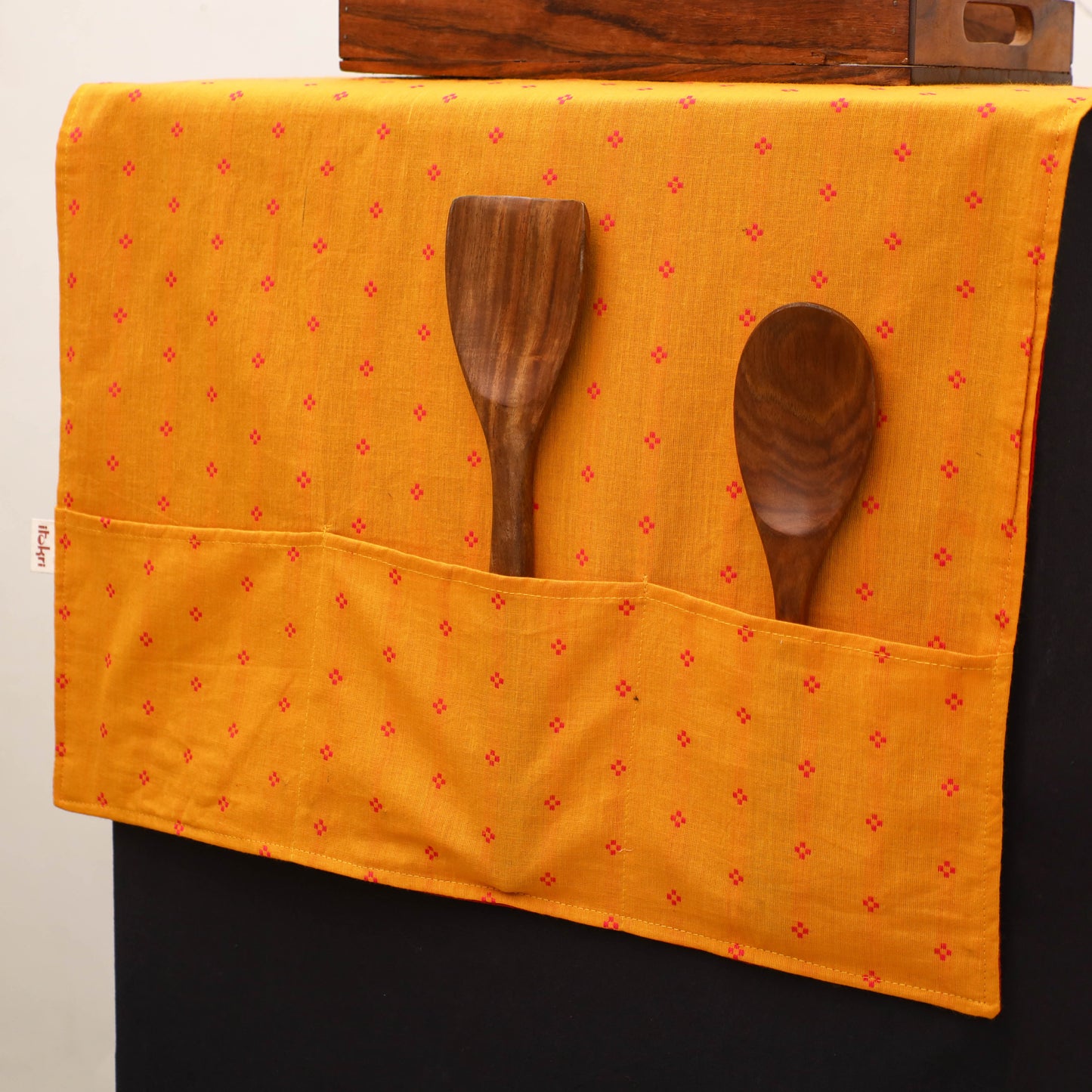 Handmade Fridge Top Cover with Multiple Pockets 168
