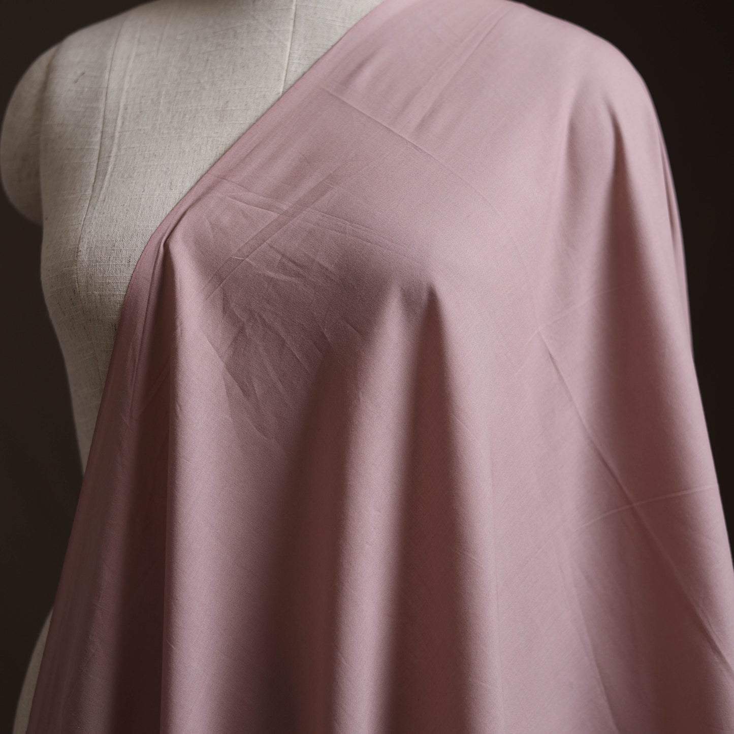 Pink - Prewashed Cotton Plain Fabric 12
