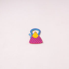 Tea Kettle - Handpainted Wooden Fridge Magnet 13