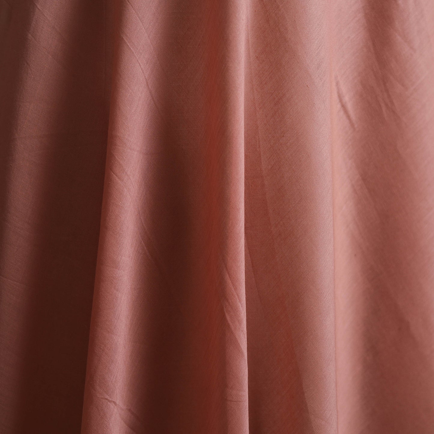 Peach - Prewashed Pure Mul Cotton Plain Fabric 13