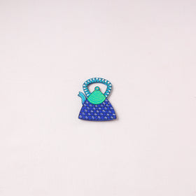 Tea Kettle - Handpainted Wooden Fridge Magnet 14