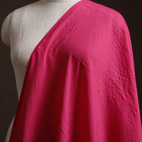 Pink - Prewashed Running Stitch Cotton Plain Fabric 24