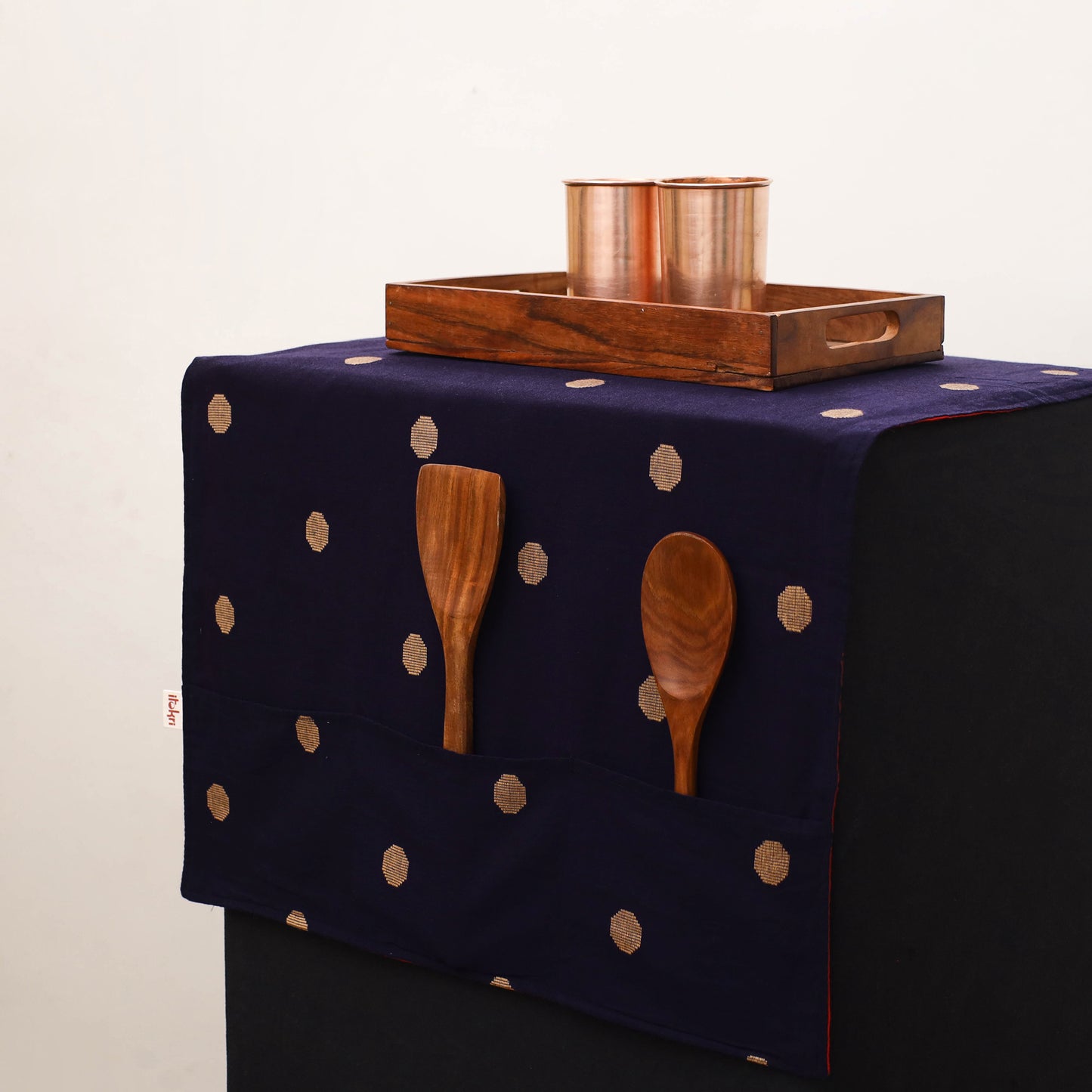 Handmade Fridge Top Cover with Multiple Pockets 174