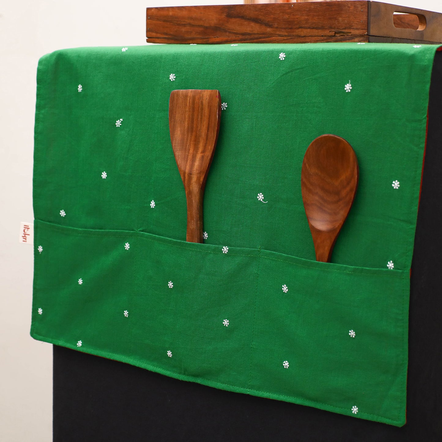 Handmade Fridge Top Cover with Multiple Pockets 176