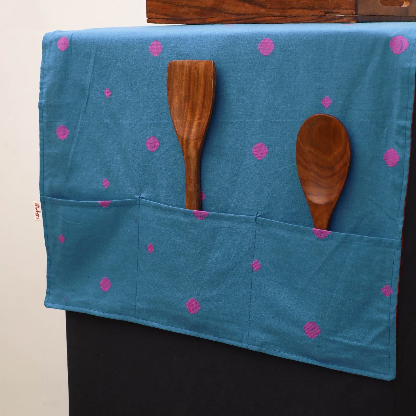 Handmade Fridge Top Cover with Multiple Pockets 177