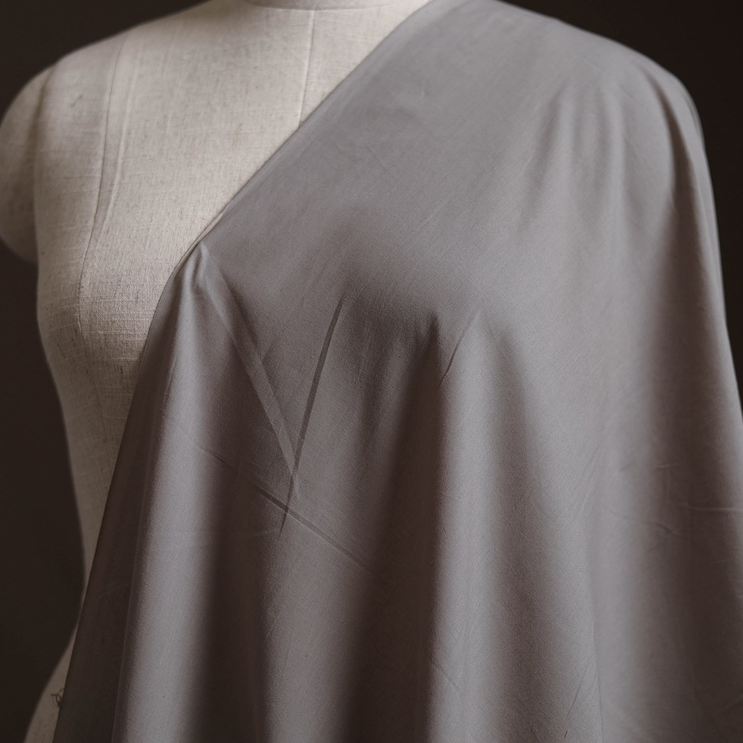 Grey - Prewashed Cotton Plain Fabric 30