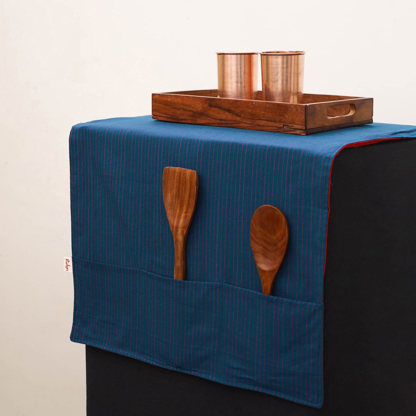 Handmade Fridge Top Cover with Multiple Pockets 183