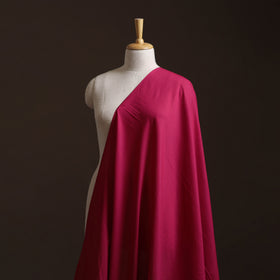 Pink - Prewashed Cotton Plain Fabric 33