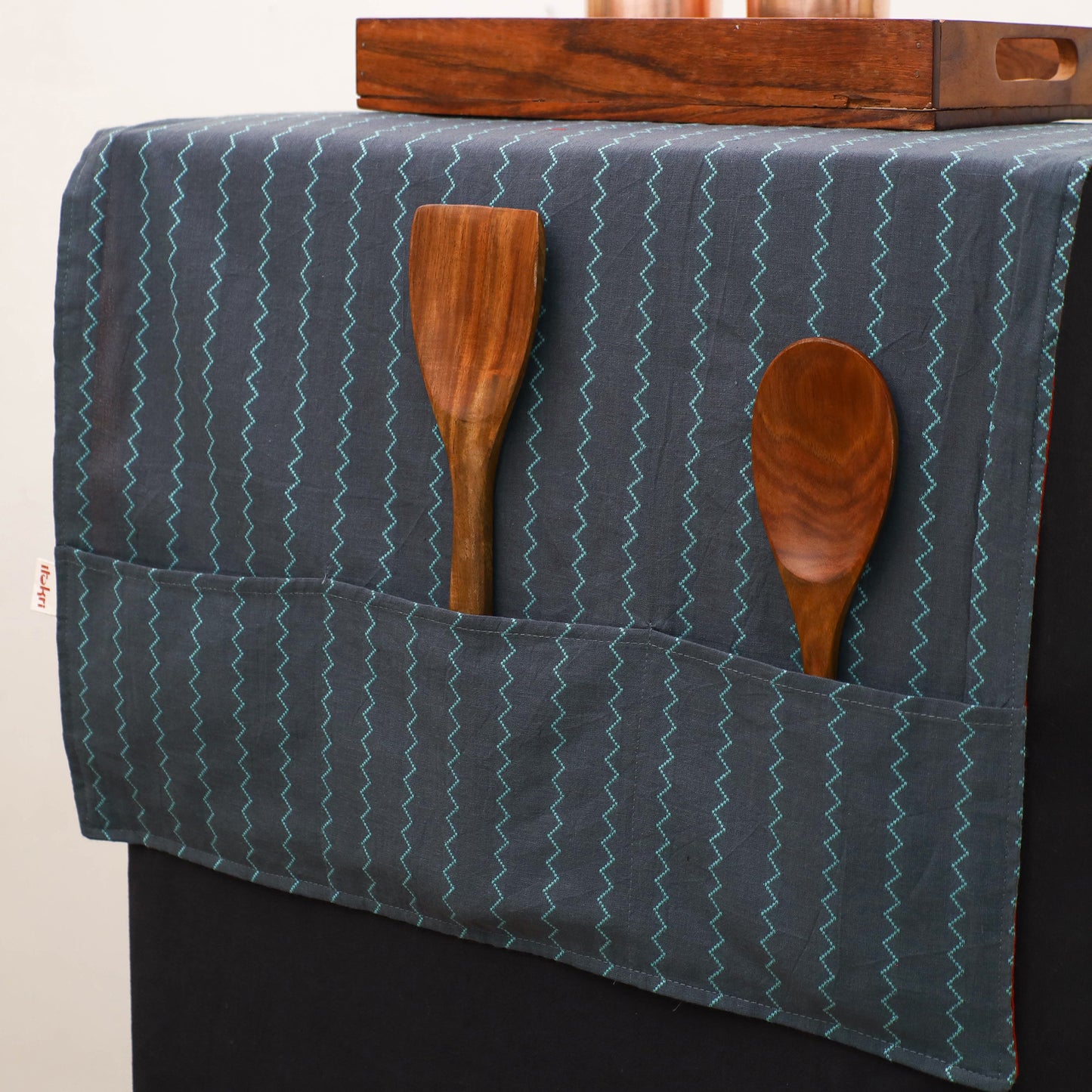 Handmade Fridge Top Cover with Multiple Pockets 184