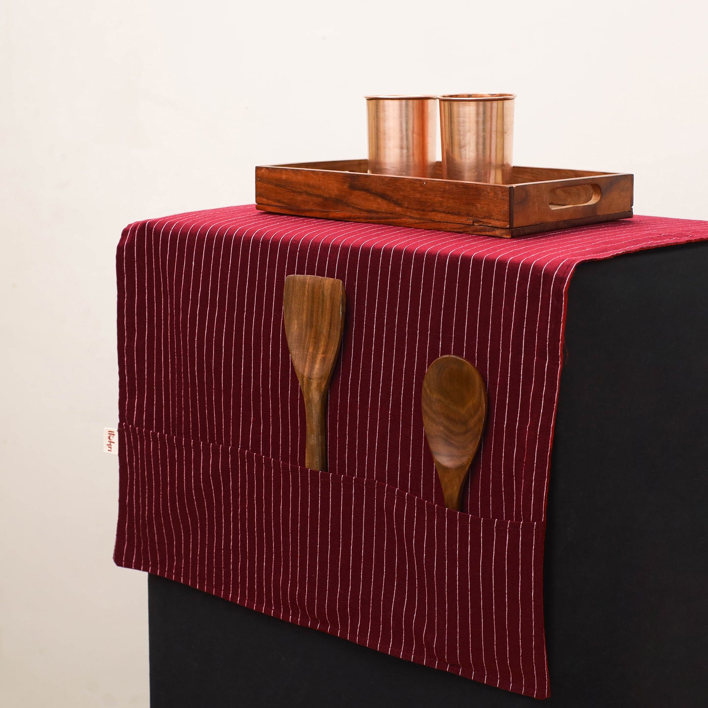 Handmade Fridge Top Cover with Multiple Pockets 185
