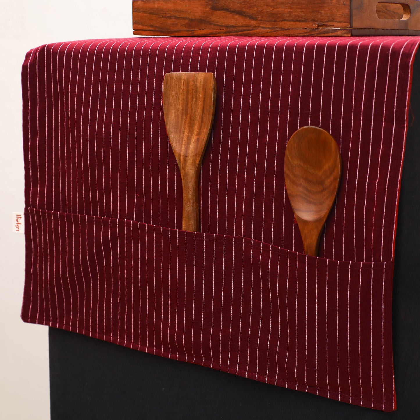 Handmade Fridge Top Cover with Multiple Pockets 185