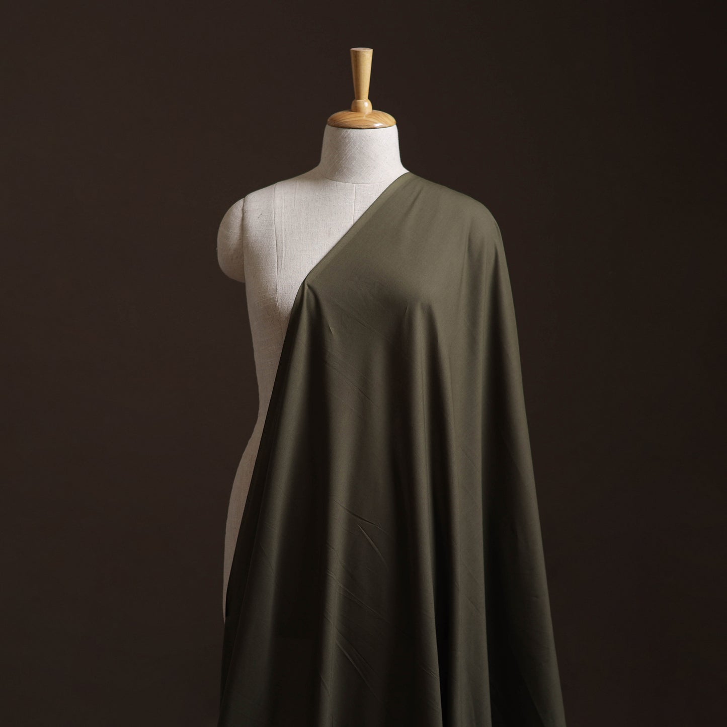 Green - Prewashed Cotton Plain Fabric 34