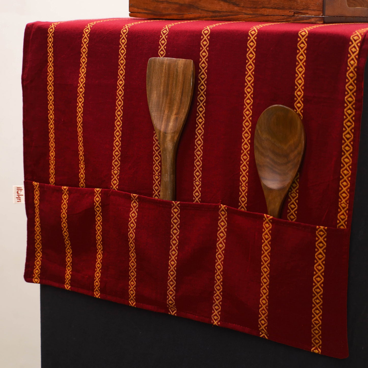 Handmade Fridge Top Cover with Multiple Pockets 186