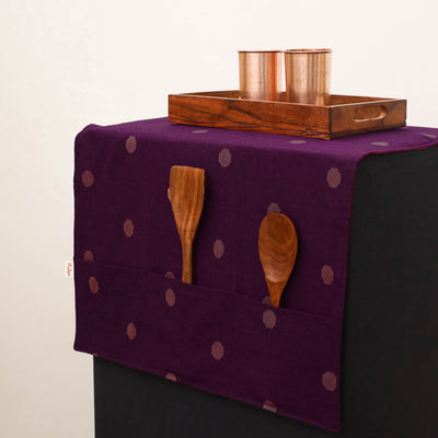 Handmade Fridge Top Cover with Multiple Pockets 188