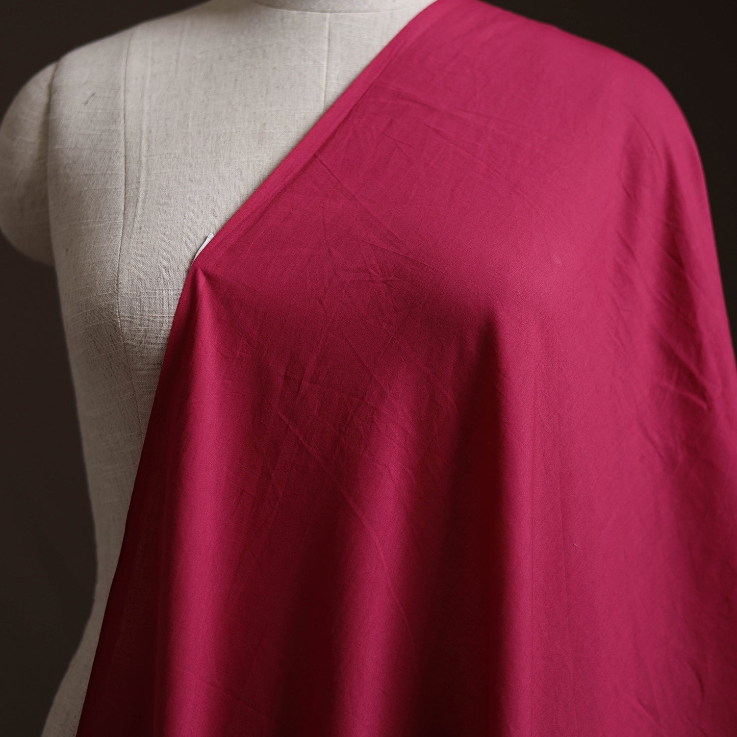 Pink - Prewashed Cotton Plain Fabric 35