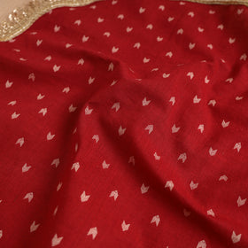 Red - Handcrafted Lace Sequin Work Pooja Thali Cover 03