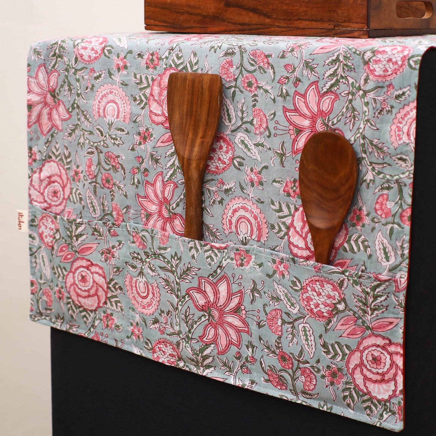 Handmade Fridge Top Cover with Multiple Pockets 190