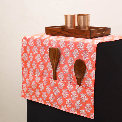 Handmade Fridge Top Cover with Multiple Pockets 191