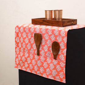 Handmade Fridge Top Cover with Multiple Pockets 191