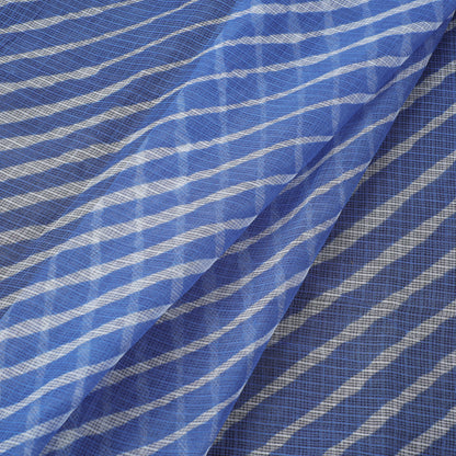 Blue - Leheriya Tie-Dye Kota Doria Cotton Fabric 52
