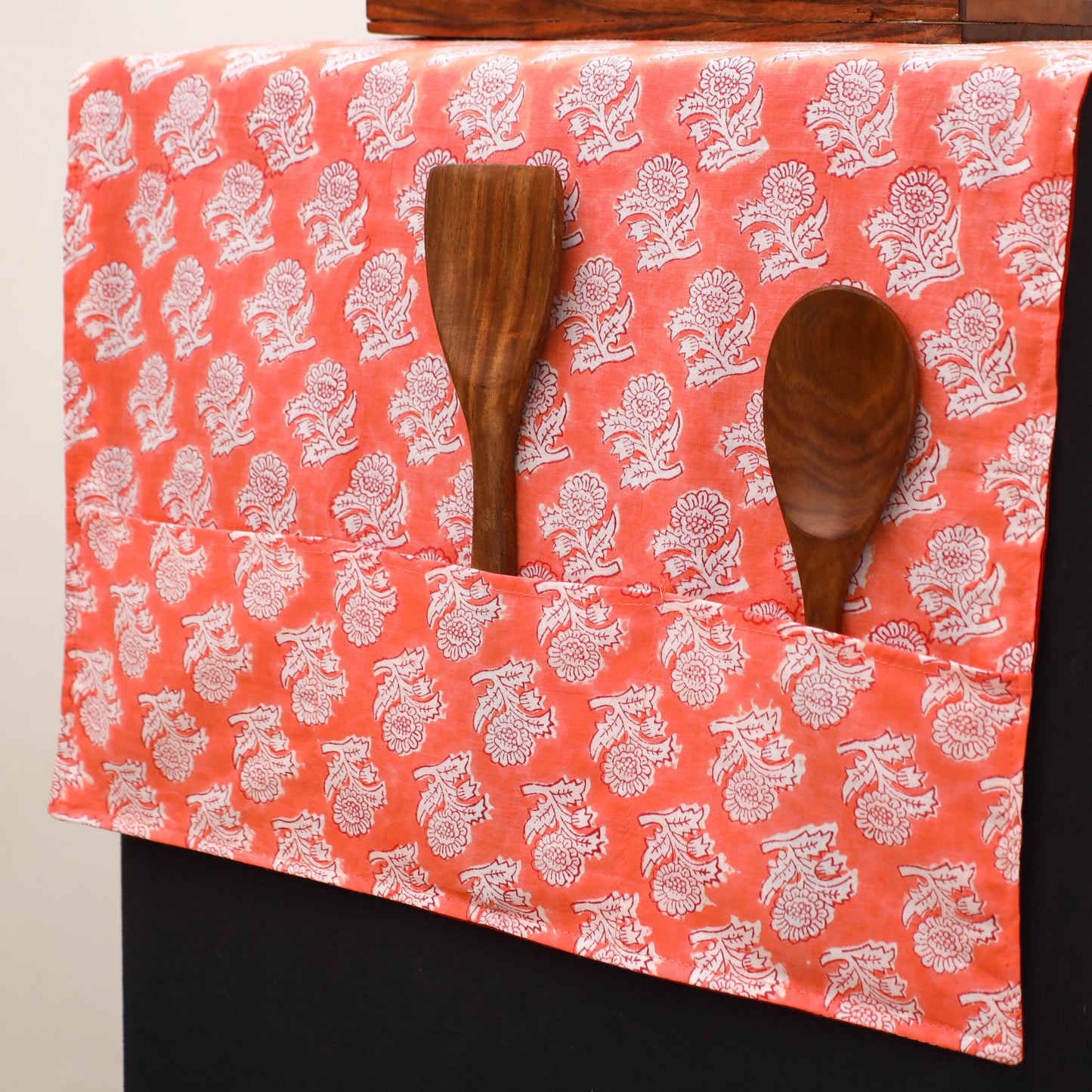 Handmade Fridge Top Cover with Multiple Pockets 191