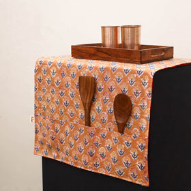 Handmade Fridge Top Cover with Multiple Pockets 192