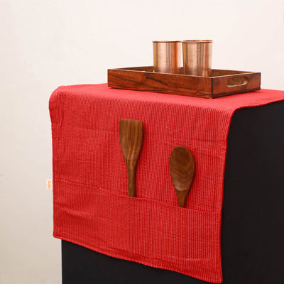 Handmade Fridge Top Cover with Multiple Pockets 195