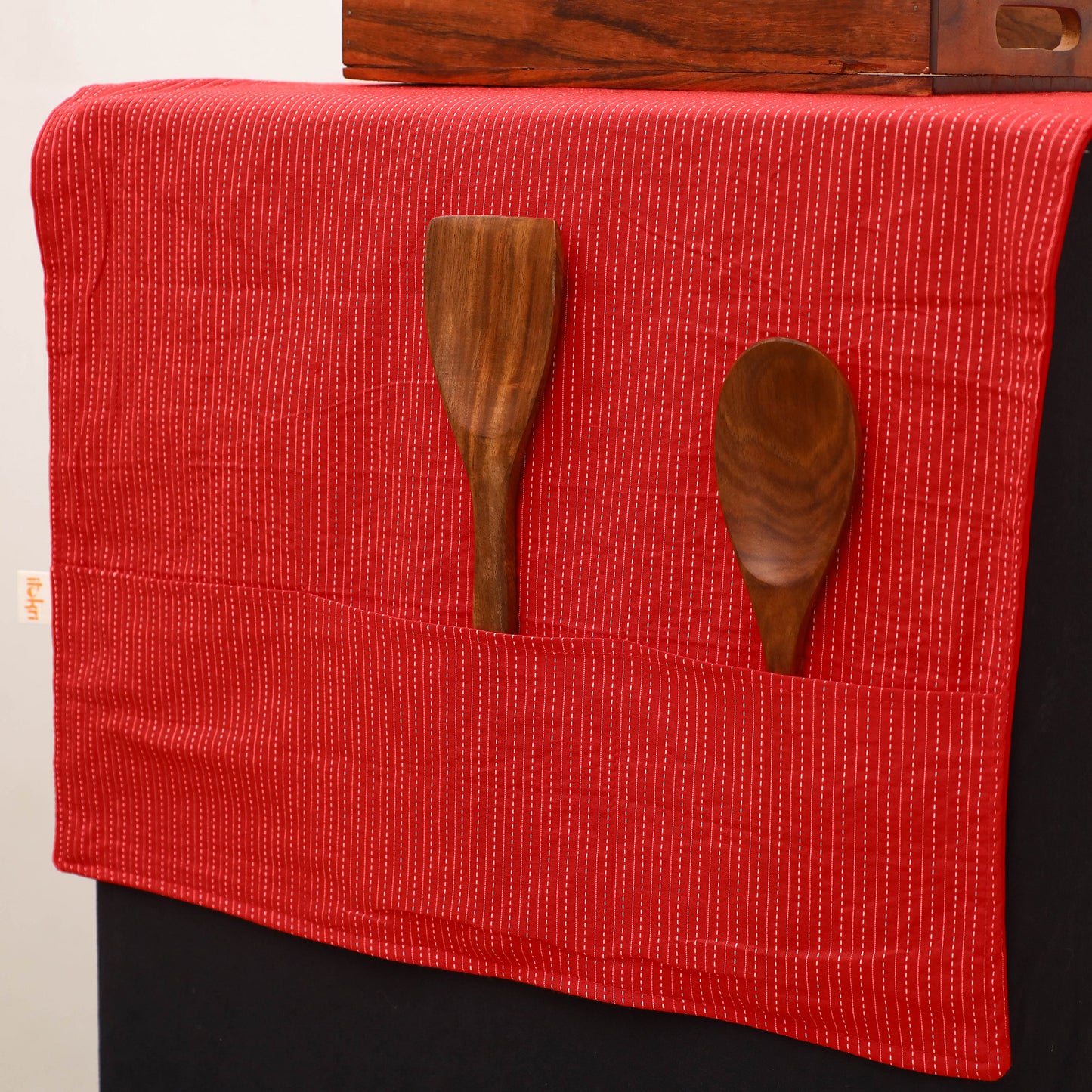 Handmade Fridge Top Cover with Multiple Pockets 195