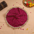 Handcrafted Lace Sequin Work Pooja Thali Cover 15