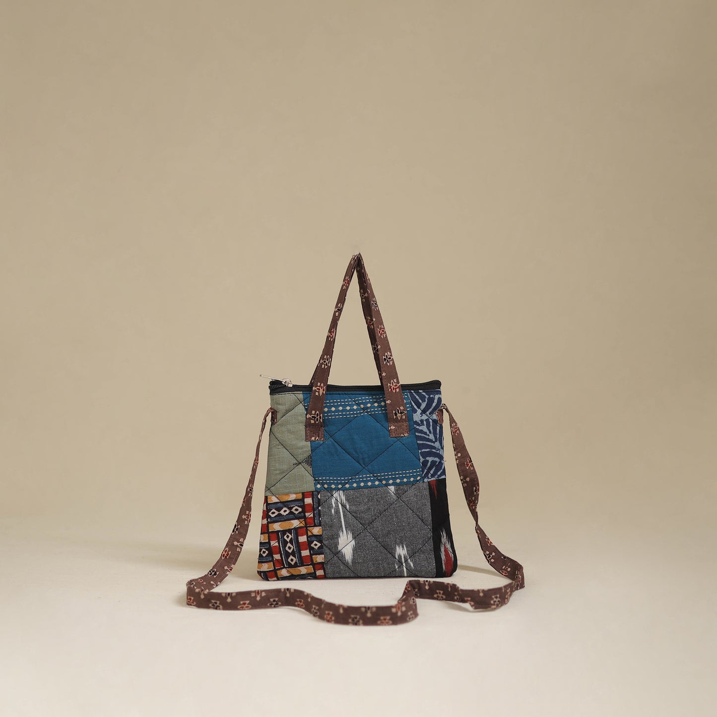 Handmade Quilted Patchwork Sling Bag 01