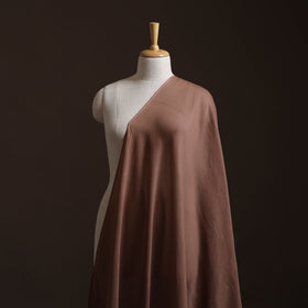 Brown - Prewashed Mul Cotton Plain Fabric 42