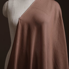 Brown - Prewashed Mul Cotton Plain Fabric 42