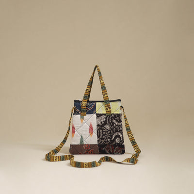 Handmade Quilted Patchwork Sling Bag 02