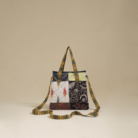 Multicolor - Handmade Quilted Patchwork Sling Bag 02