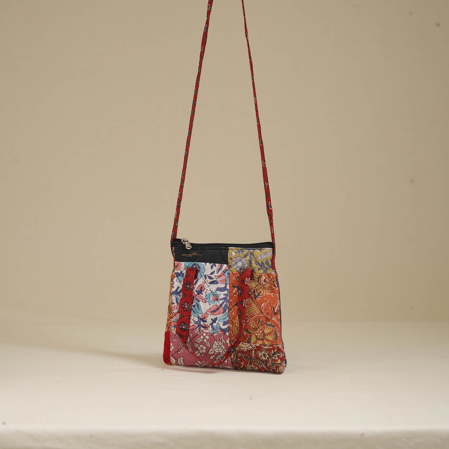 Handmade Quilted Patchwork Sling Bag 03