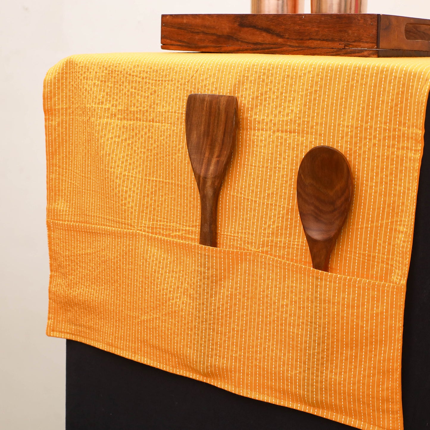 Handmade Fridge Top Cover with Multiple Pockets 199