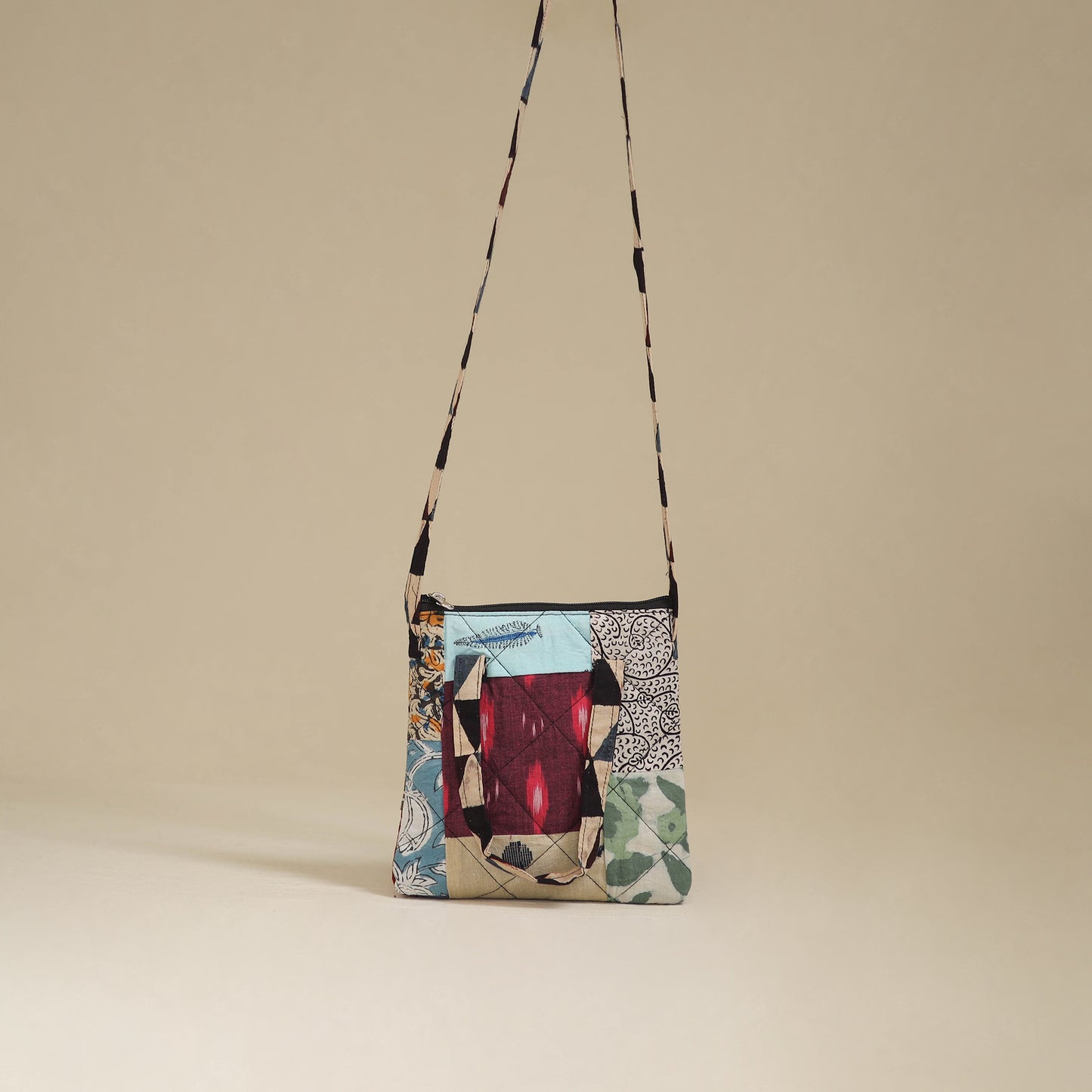 Handmade Quilted Patchwork Sling Bag 04