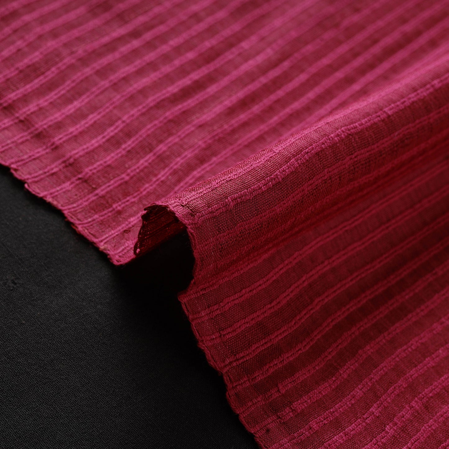 Pink - vidarbha handloom checks tussar silk fabric 01