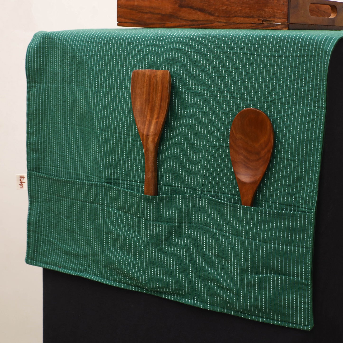 Handmade Fridge Top Cover with Multiple Pockets 200