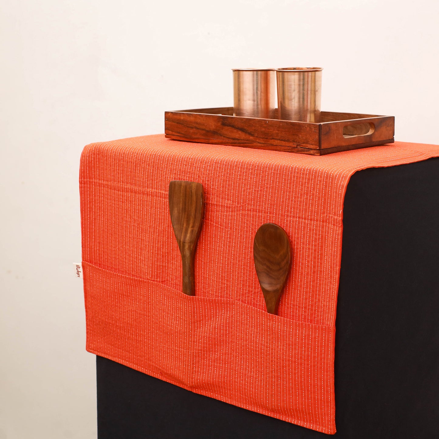 Handmade Fridge Top Cover with Multiple Pockets 202